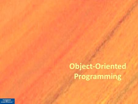Object-Oriented Programming. An algorithm is a step-by-step process. A computer program is a step-by-step set of instructions for a computer. Every computer.