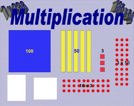 100 50 3 10 x 3 3 x 10. Using multiplication facts · It is vital that children know their times tables as all the work higher up the school relies on.