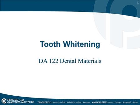 Tooth Whitening DA 122 Dental Materials.
