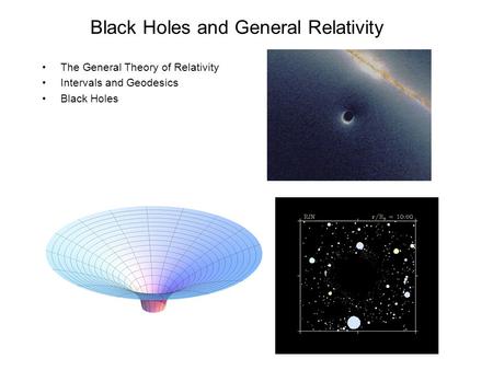 Black Holes and General Relativity