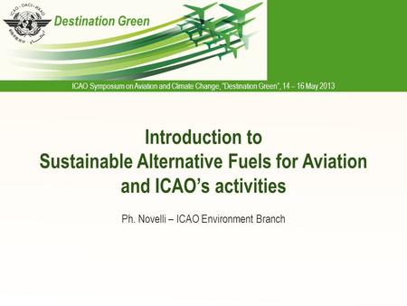 Ph. Novelli – ICAO Environment Branch