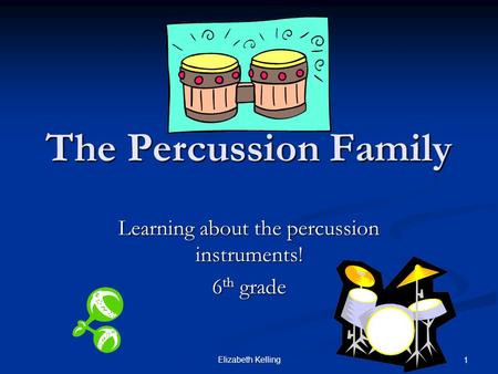 Learning about the percussion instruments! 6th grade