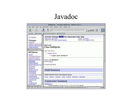 Javadoc. The Plan ● What is Javadoc? ● Writing Javadoc comments ● Using the Javadoc tool ● Demo ● Practice.