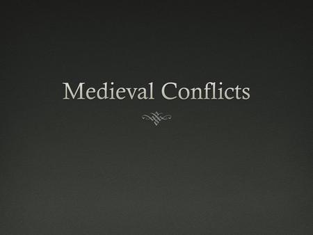 Types of ConflictTypes of Conflict  Ideological - based on a difference of ideas, beliefs, philosophies, or religion  Territorial - based on the desire.