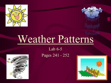 Weather Patterns Lab 6-5 Pages