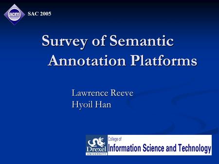 Survey of Semantic Annotation Platforms