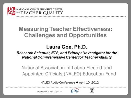 Measuring Teacher Effectiveness: Challenges and Opportunities