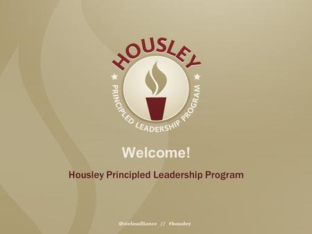 Housley Principled Leadership Program // #housley.