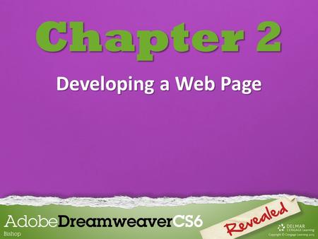 Chapter 2 Developing a Web Page. Chapter 2 Lessons Introduction 1.Create head content and set page properties 2.Create, import, and format text 3.Add.