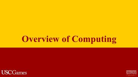 Overview of Computing. Computer Science What is computer science? The systematic study of computing systems and computation. Contains theories for understanding.