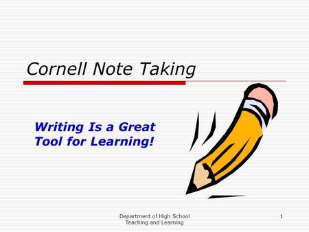 Writing Is a Great Tool for Learning!