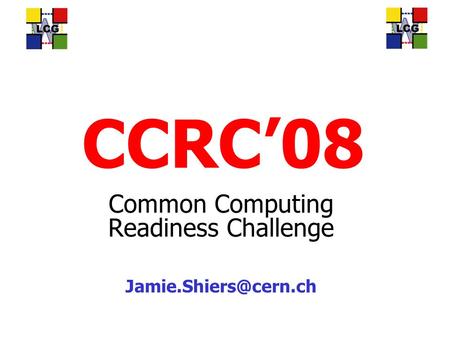 CCRC’08 Common Computing Readiness Challenge