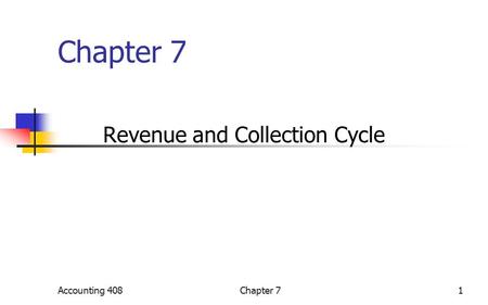 Revenue and Collection Cycle