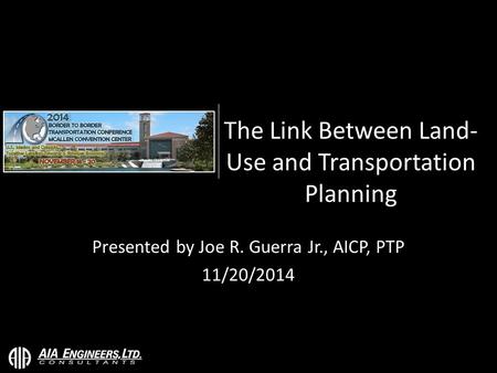 The Link Between Land-Use and Transportation Planning