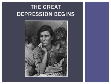 THE GREAT DEPRESSION BEGINS.  S tock Market  O verproduction  B ank Failures CAUSES OF THE CRASH.