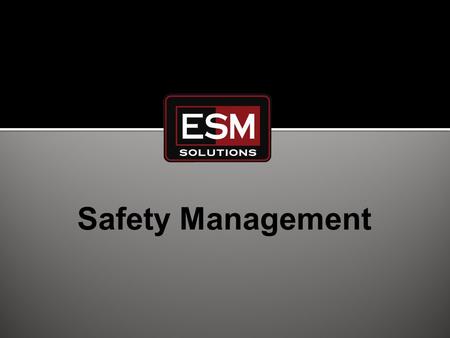 Safety Management. www.executivesm.com | 916.822.5883 Ongoing, structured Safety Committee Meetings Ongoing, scheduled Safety Inspections & Trending Relevant.