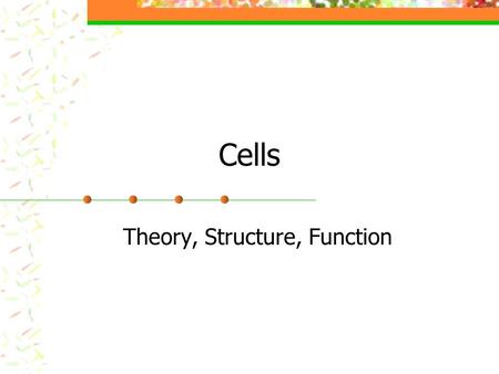 Cells Theory, Structure, Function. What is a Cell? The smallest unit that can carry on all the processes of life.