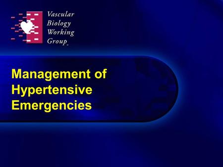 Management of Hypertensive Emergencies. New paradigm in treatment of acute hypertension Acute vascular injury has chronic sequelae Prevention of exaggerated.