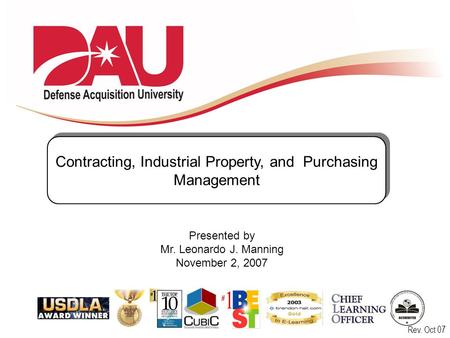 Contracting, Industrial Property, and Purchasing