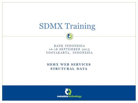 Sdmx web services Strutural data