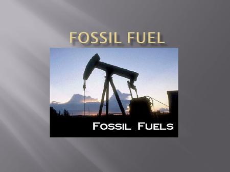  There are three major forms of fossil fuels: coal, oil and natural gas. All three were formed many hundreds of millions of years ago before the time.