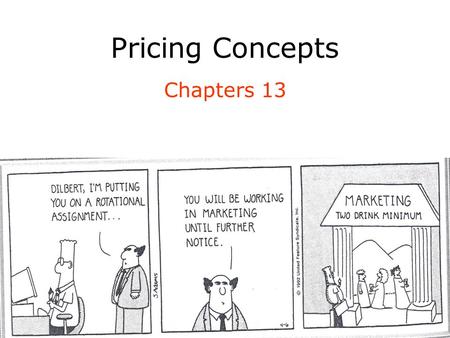 Pricing Concepts Chapters 13.