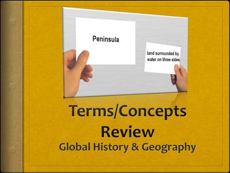 Terms/Concepts Review