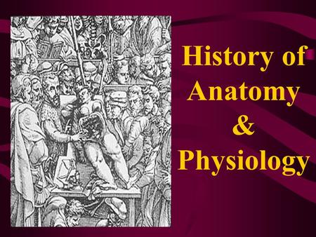 History of Anatomy & Physiology. “What a piece of work is a man, how noble in reason, how infinite in faculties, in form and moving, how express and admirable;