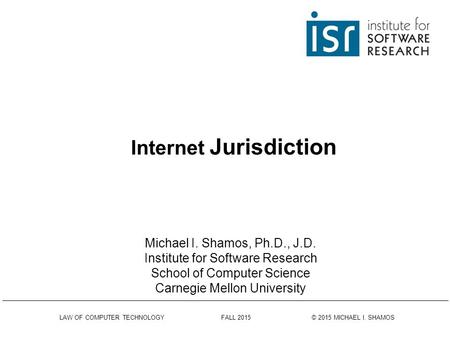 Internet Jurisdiction