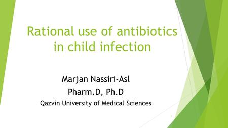 Rational use of antibiotics in child infection