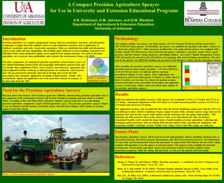 A Compact Precision Agriculture Sprayer for Use in University and Extension Educational Programs A.R. Dickinson, D.M. Johnson, and G.W. Wardlow Department.