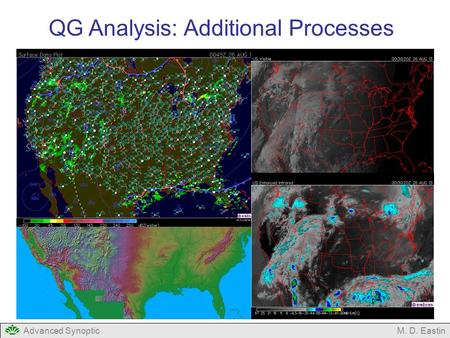 Advanced SynopticM. D. Eastin QG Analysis: Additional Processes.