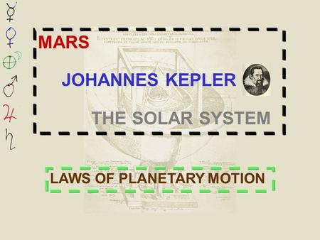 MARS JOHANNES KEPLER THE SOLAR SYSTEM LAWS OF PLANETARY MOTION.
