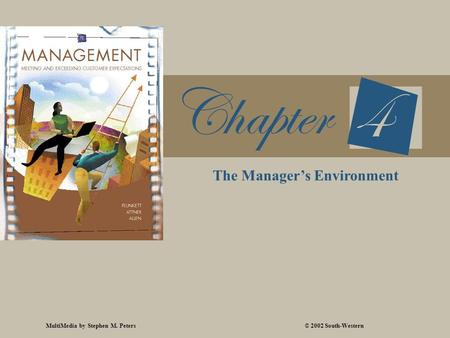 MultiMedia by Stephen M. Peters© 2002 South-Western The Manager’s Environment.
