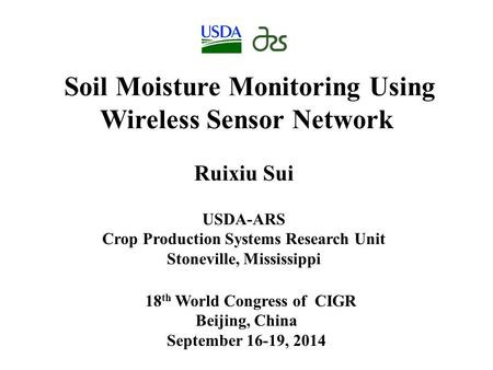 Soil Moisture Monitoring Using Wireless Sensor Network