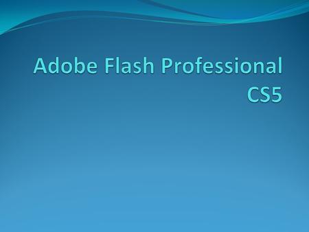 Adobe Flash Professional CS5 Provides a comprehensive authoring environment for creating digital animation and interactive Web sites. Used to create engaging.