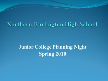 Junior College Planning Night Spring 2010. Agenda Guidance News College Selection Factors Family Connection Admission Factors Admission Process Athletics.