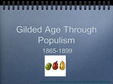 Gilded Age Through Populism 1865-1899