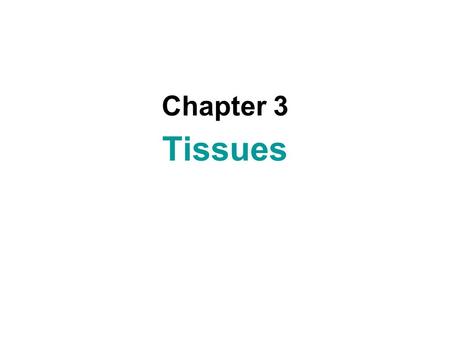 Chapter 3 Tissues. 2 Introduction: A.Cells are arranged in tissues that provide specific functions for the body. B.Cells of different tissues are structured.