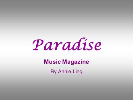 By Annie Ling Paradise Music Magazine. Also known as ‘twee pop’ Unlike Indie-rock it’s more melodic and less noisy.