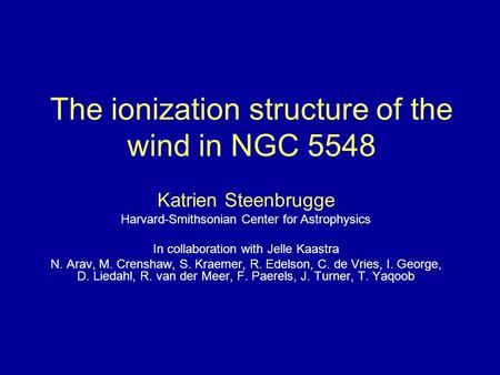 The ionization structure of the wind in NGC 5548