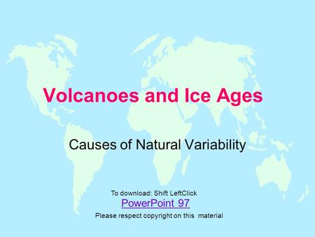 Causes of Natural Variability