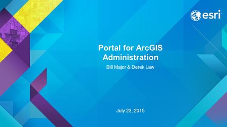 Portal for ArcGIS Administration