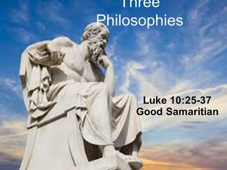 Luke 10:25-37 Good Samaritian