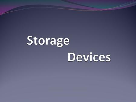 What is a storage device? Computer data storage, often called storage or memory, refers to computer components, devices, and recording media that retain.