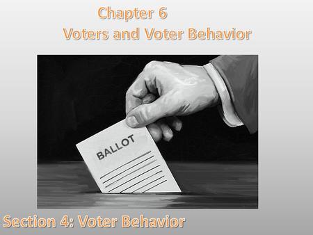 Lesson Objectives: By the end of this lesson you will be able to: 1.Examine the problem of nonvoting in America. 2.Identify those people who typically.