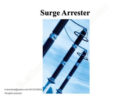 All rights reserved Surge Arrester.