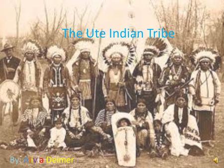 The Ute Indian Tribe By: Alivia Deimer Table of contents  Tribe traditions  What did they eat?  Where did they live?  How did they dress?  Famous.