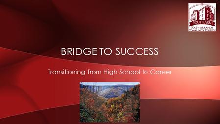 Transitioning from High School to Career BRIDGE TO SUCCESS.