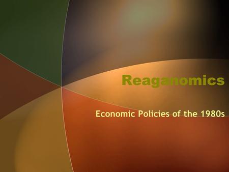 Reaganomics Economic Policies of the 1980s. Issues at the Time Inflation Unemployment Stagflation Oil Crisis Iranian Revolution Ronald Reagan (1980)